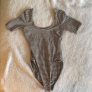 AA Short Sleeve Scoop Back Bodysuit